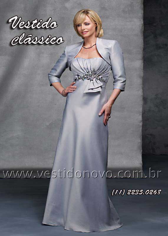 vestido prata mae de noiva com bolero e manga loja em So Paulo - aclimao, vila mariana, ipiranga, mooca