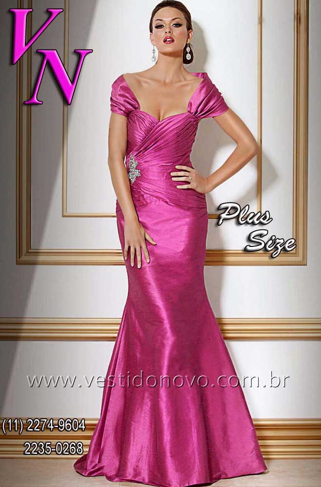 vestido me do noivo plus size em tafet importado rosa pink, LOJA VESTIDO NOVO zona sul , aclimao, vila mariana
