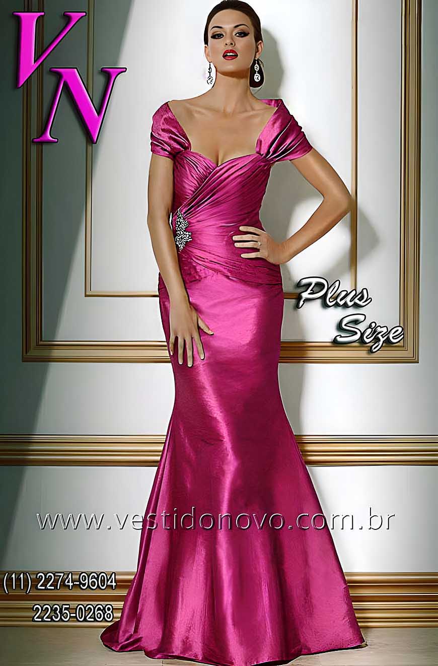 vestido me do noivo plus size em tafet importado rosa pink, LOJA VESTIDO NOVO zona sul , aclimao, vila mariana