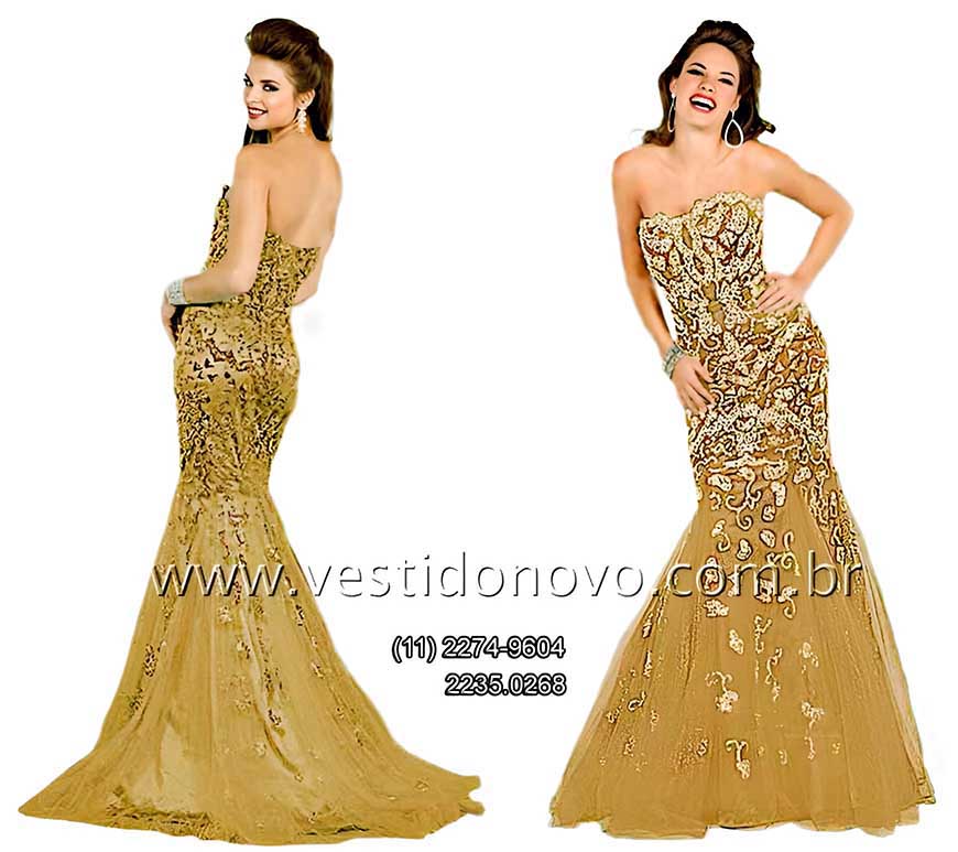 vestido dourado para mãe da noiva